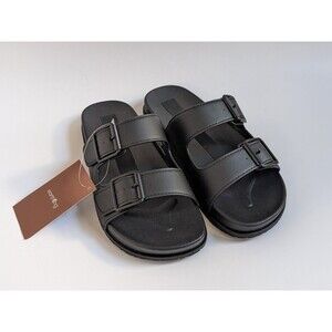 Earthing Aspen Slides Women’s 9 Black Grounding Sandals Conductive Footwear NWT‎